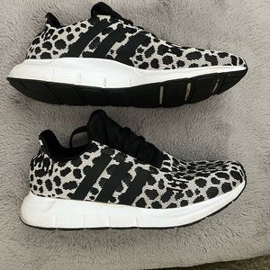 Cheetah print Adidas swift, run shoes